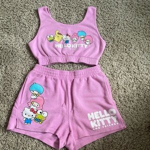 Hello kitty and friends tank and short set